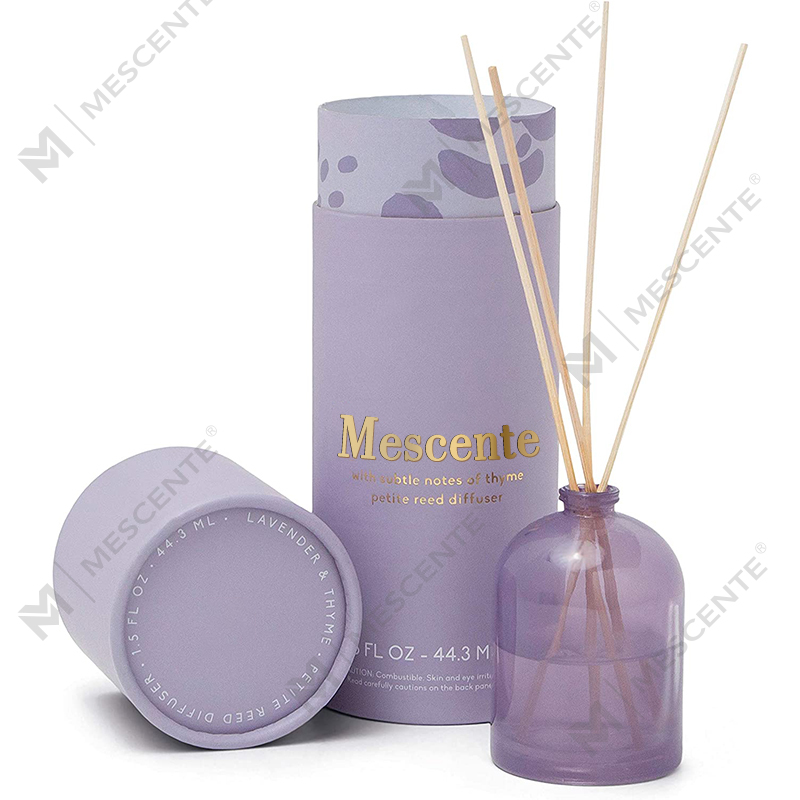M&Scent Luksusowa, niestandardowa, duża szklana butelka w kolorze różowego złota Kwiatowa marka prywatna Dyfuzor z trzciny w płynie z pudełkiem