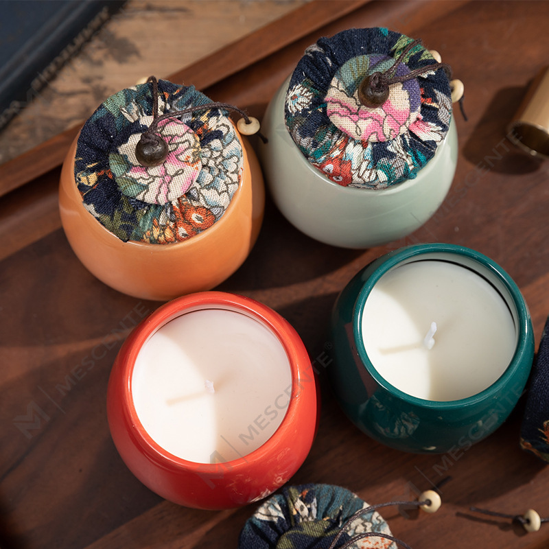 M&Scent Luksusowa dekoracja Zamów hurtowo Ceramiczną świecę parafinową w kształcie filara