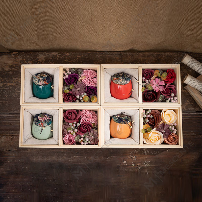 M&Scent Luksusowa dekoracja Zamów hurtowo Ceramiczną świecę parafinową w kształcie filara