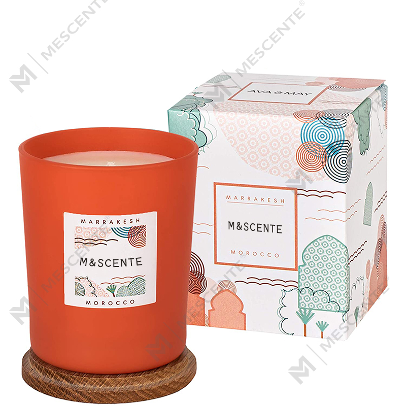 M&Scent, prywatna marka M&Scent, produkuje eleganckie, kolorowe świece zapachowe z wosku sojowego