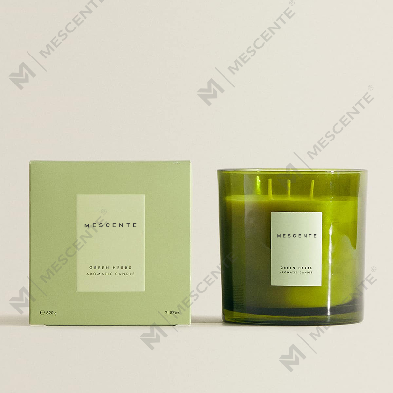 Świeca zapachowa z drzewa sandałowego M&Scent Party Relax, świece męskie do wielokrotnego napełniania A29273