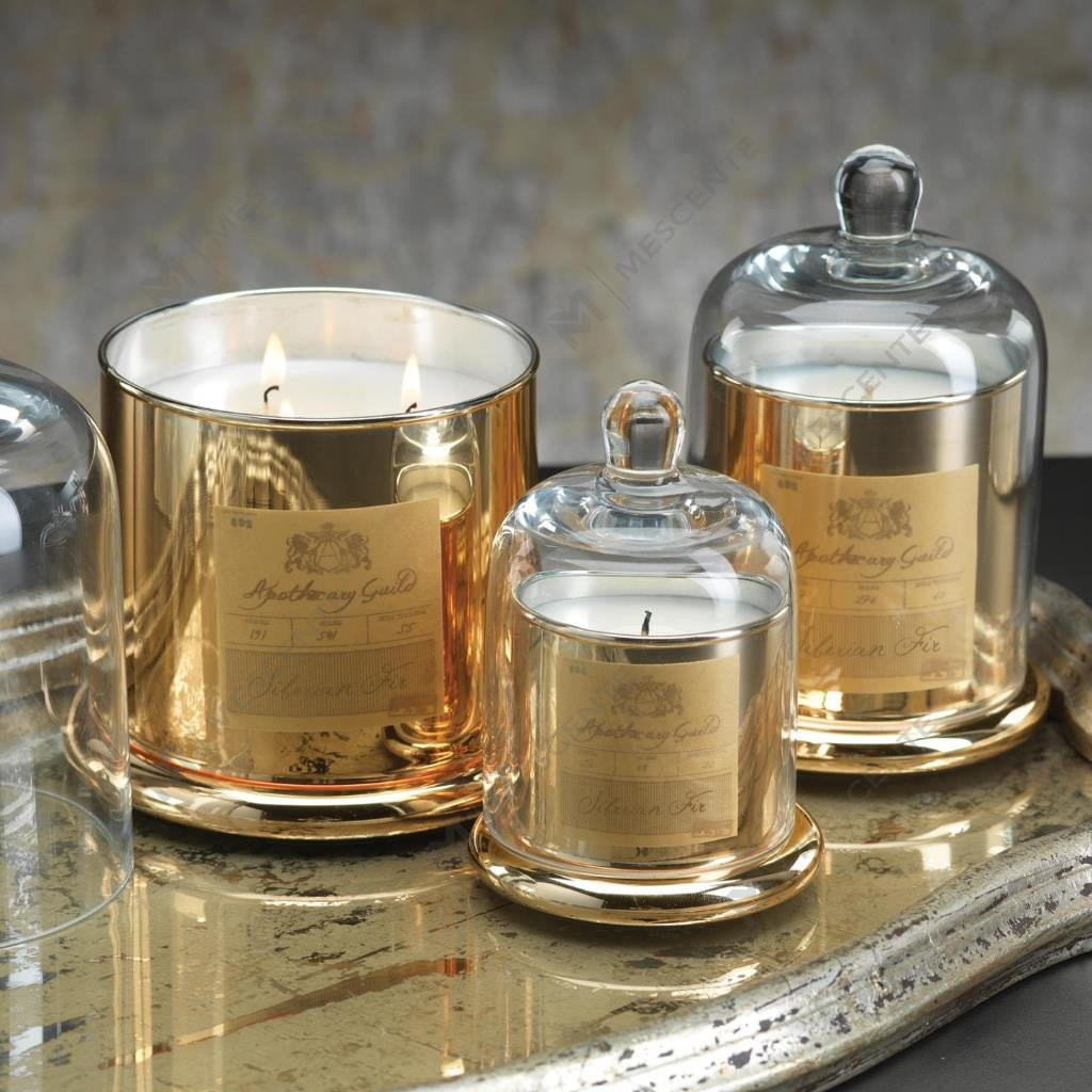 M&Scent Dekoracyjna romantyczna świeca zapachowa z dzwonkiem weselnym Szklana kopułka w słoju Świeca zapachowa A29275