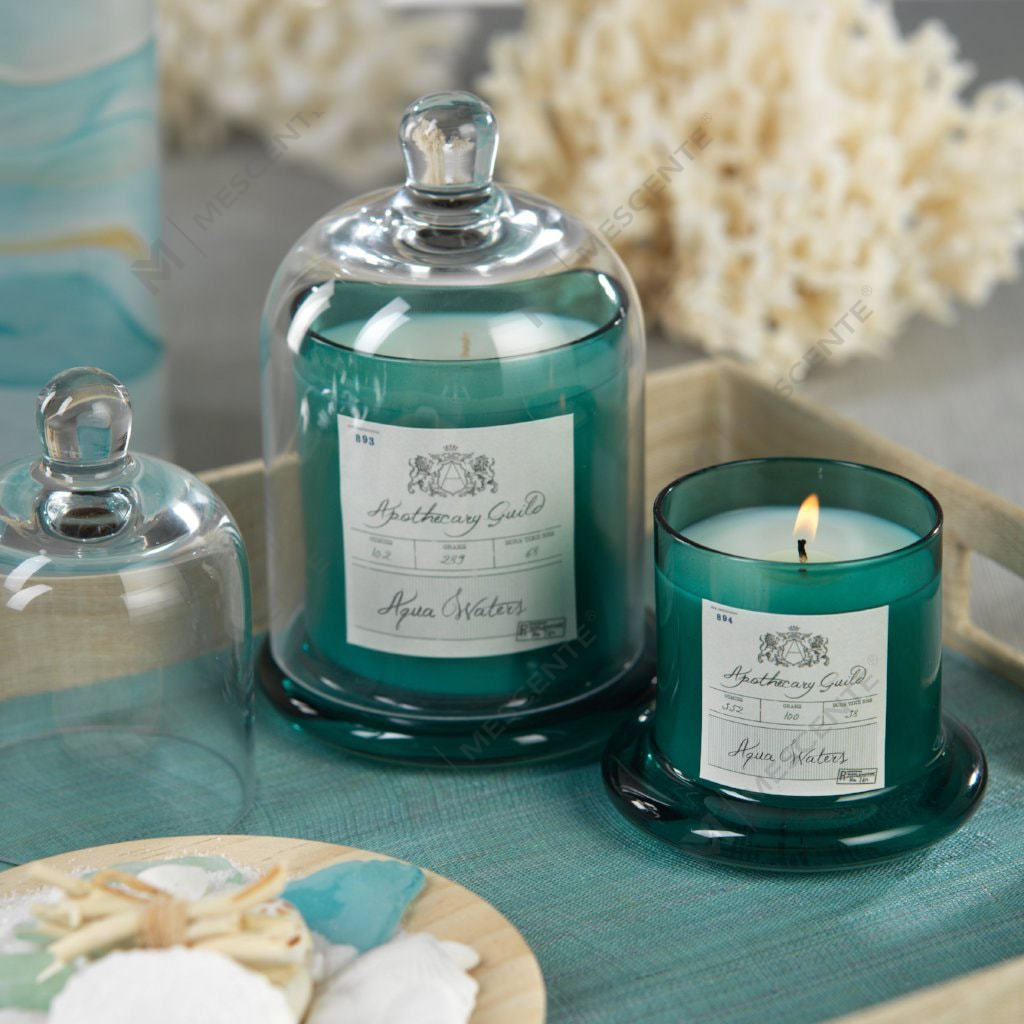 M&Scent Dekoracyjna romantyczna świeca zapachowa z dzwonkiem weselnym Szklana kopułka w słoju Świeca zapachowa A29275