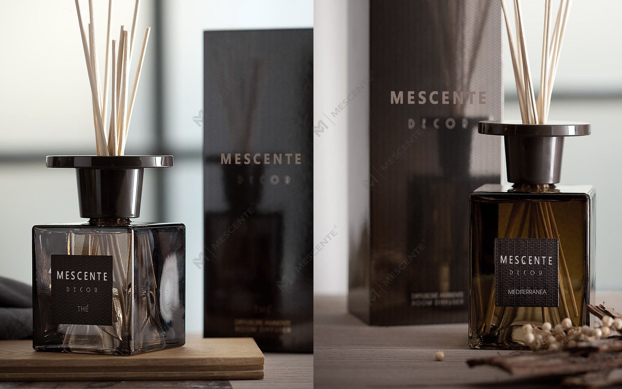 Mescente 2 sztuki, 120 ml, biały zestaw dyfuzorów z trzciny mniszka lekarskiego, zestawy dyfuzorów z trzciny własnej marki