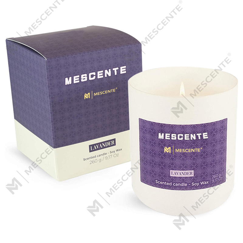 Świece na bazie soi M&Scent Mason Jar Mini, luksusowe opakowanie Marmurowa świeca, wosk sojowy