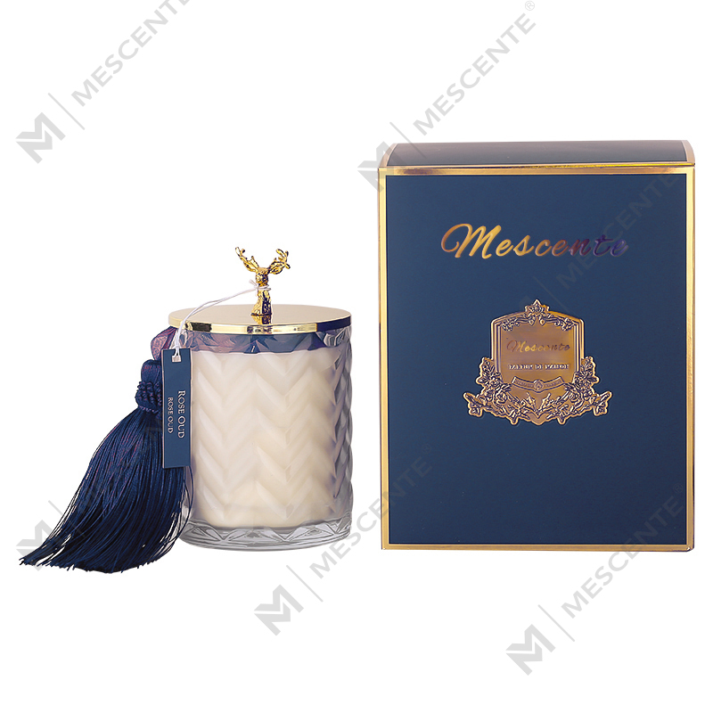 M&Scent hurtownia niestandardowy pojemnik z prywatną marką aromaterapia zapachowe świece zapachowe sojowe z kryształami