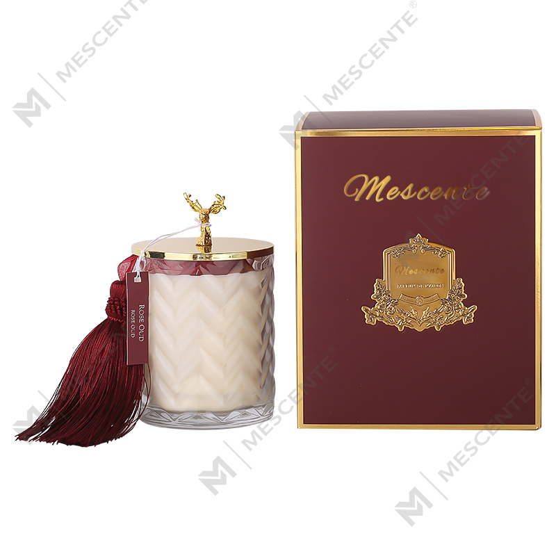 M&Scent hurtownia niestandardowy pojemnik z prywatną marką aromaterapia zapachowe świece zapachowe sojowe z kryształami