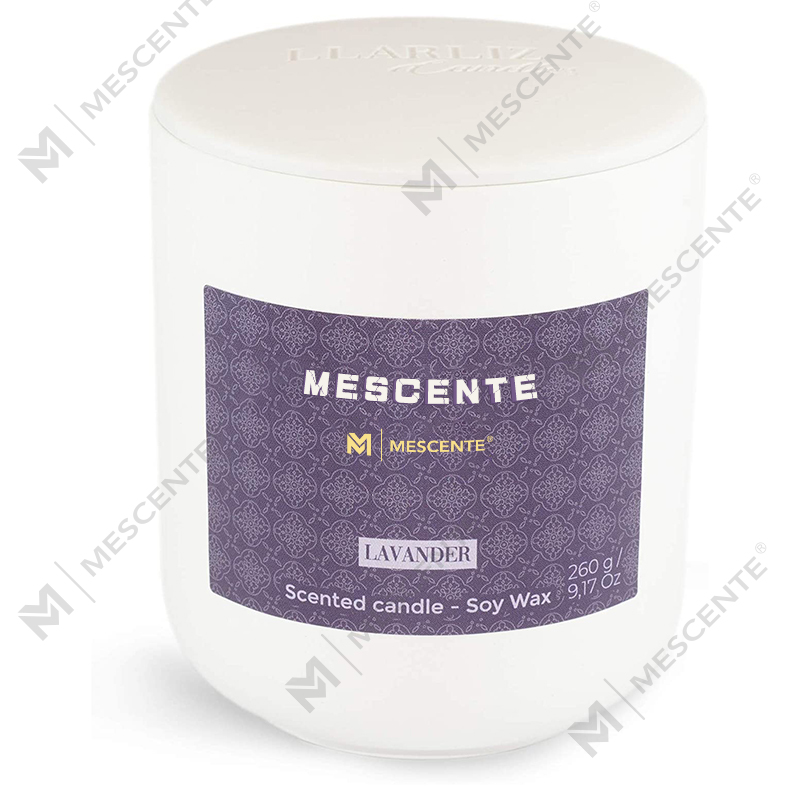 Świece na bazie soi M&Scent Mason Jar Mini, luksusowe opakowanie Marmurowa świeca, wosk sojowy