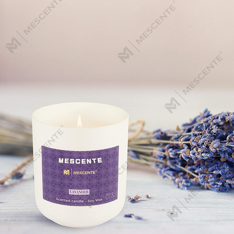 Świece na bazie soi M&Scent Mason Jar Mini, luksusowe opakowanie Marmurowa świeca, wosk sojowy