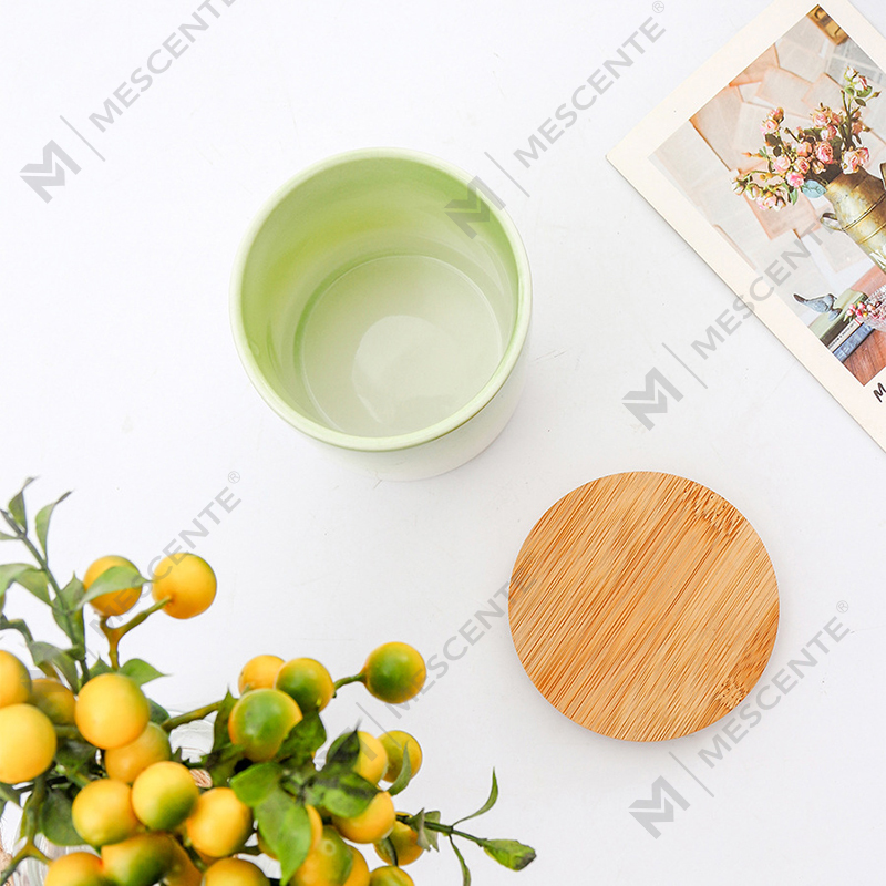 M&Scent Private Label Home Decor Niestandardowe świece zapachowe w ceramicznych słoikach