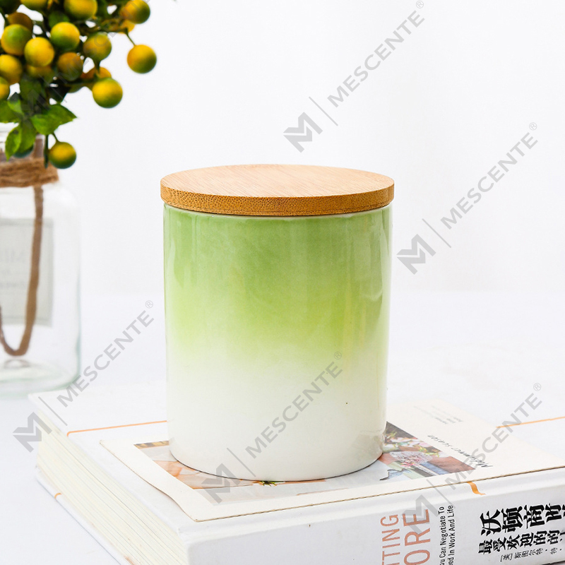 M&Scent Private Label Home Decor Niestandardowe świece zapachowe w ceramicznych słoikach