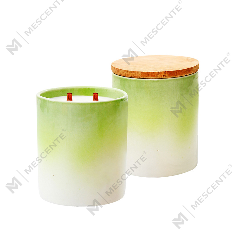 M&Scent Private Label Home Decor Niestandardowe świece zapachowe w ceramicznych słoikach