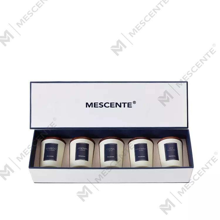 M&scent hurtowa świeca zapachowa z olejkiem zapachowym marki własnej, luksusowa z pokrywką, świeca aromaterapeutyczna