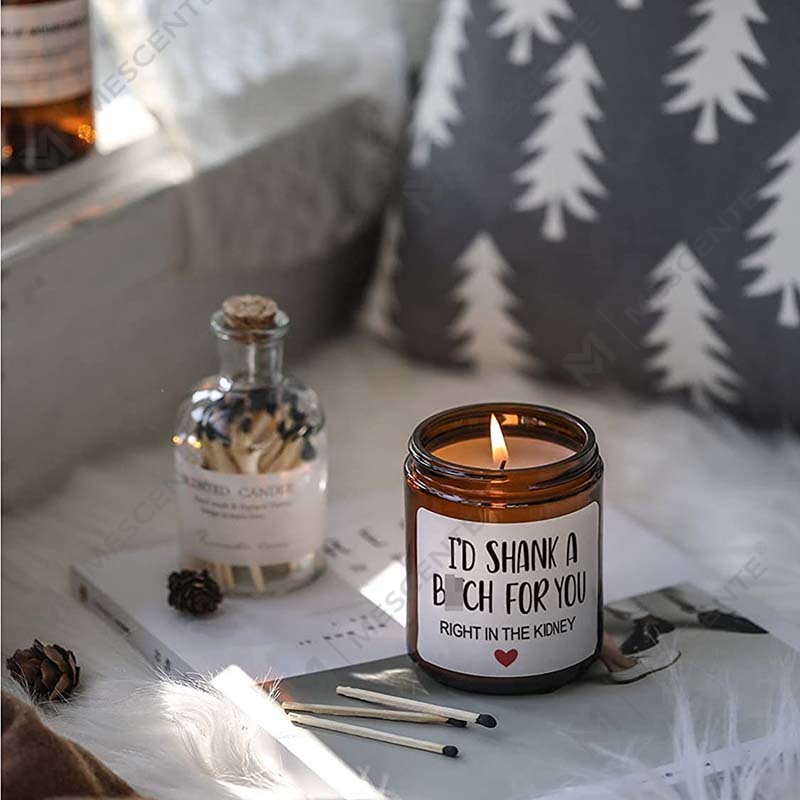 M&Scent 100% naturalny wosk Świąteczna świeca zapachowa do domowego zestawu upominkowego, świeca zapachowa w szklanym słoju z metalową pokrywką