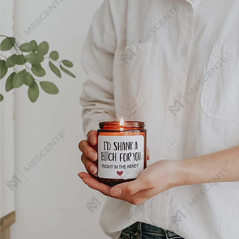 M&Scent 100% naturalny wosk Świąteczna świeca zapachowa do domowego zestawu upominkowego, świeca zapachowa w szklanym słoju z metalową pokrywką