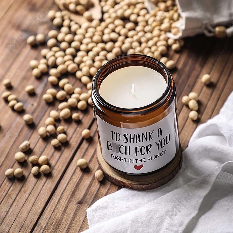 M&Scent 100% naturalny wosk Świąteczna świeca zapachowa do domowego zestawu upominkowego, świeca zapachowa w szklanym słoju z metalową pokrywką