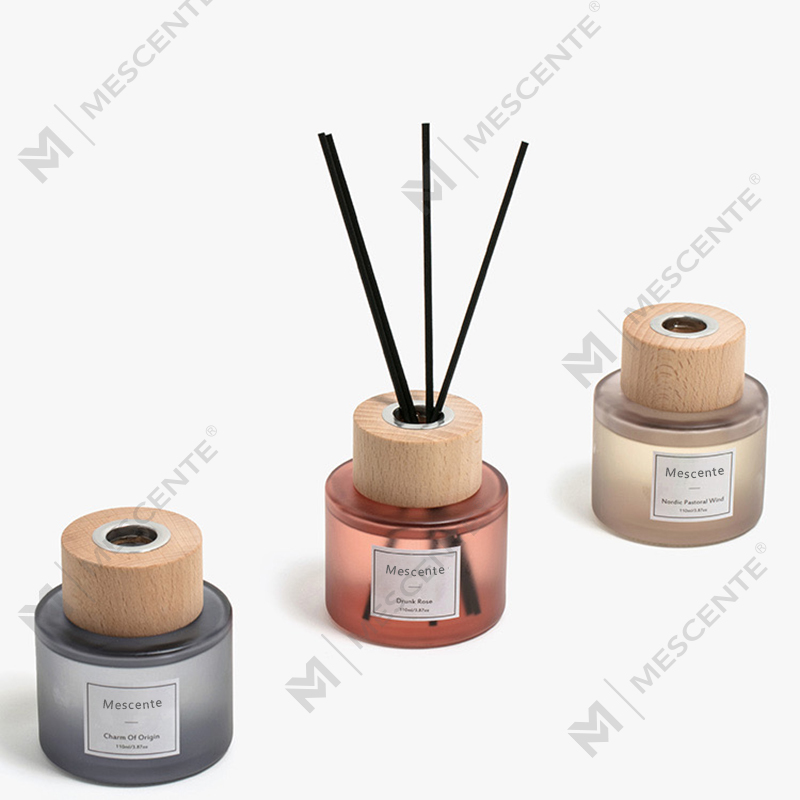 M&Scent hurtowy, luksusowy, szklany dyfuzor trzcinowy z korkiem, marki własnej