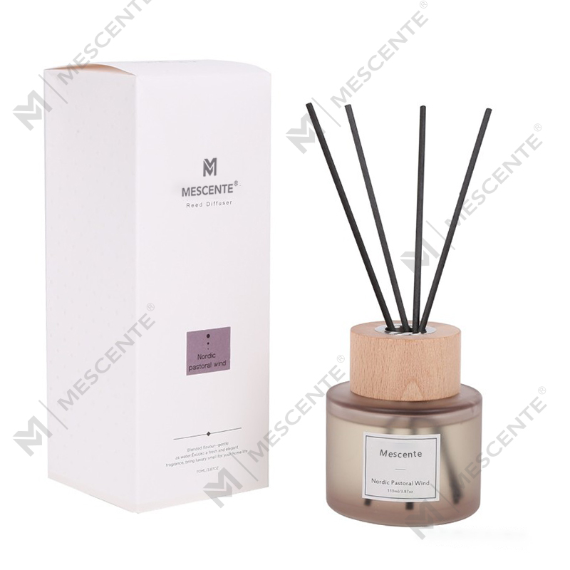 M&Scent hurtowy, luksusowy, szklany dyfuzor trzcinowy z korkiem, marki własnej