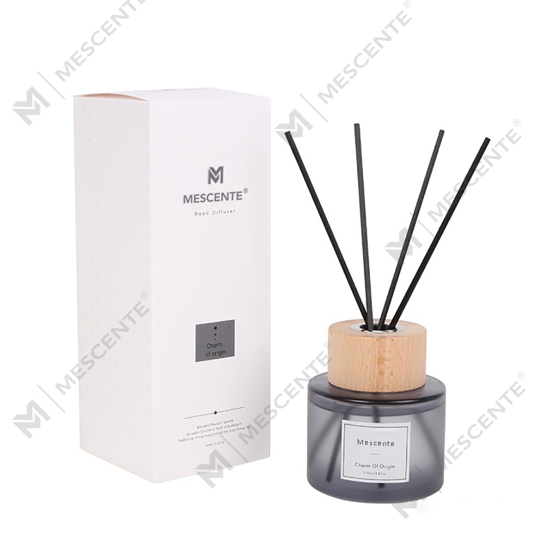 M&Scent hurtowy, luksusowy, szklany dyfuzor trzcinowy z korkiem, marki własnej