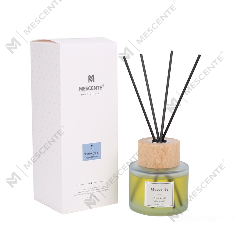 M&Scent hurtowy, luksusowy, szklany dyfuzor trzcinowy z korkiem, marki własnej