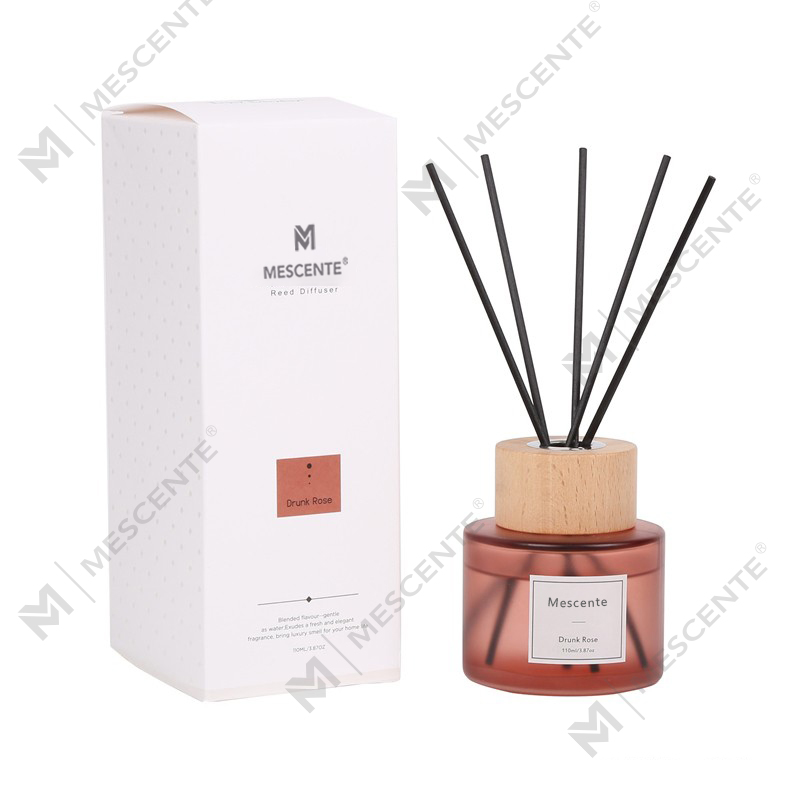 M&Scent hurtowy, luksusowy, szklany dyfuzor trzcinowy z korkiem, marki własnej