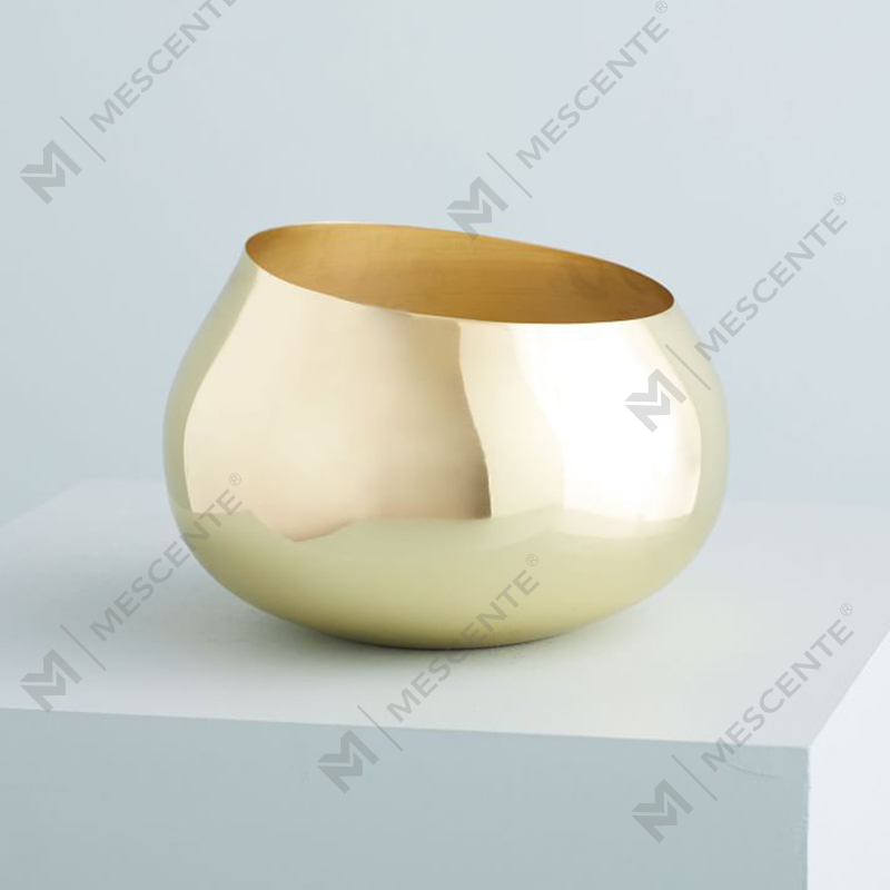 hurtowa kolorowa luksusowa marka prywatna Angled Metal Round świece zapachowe