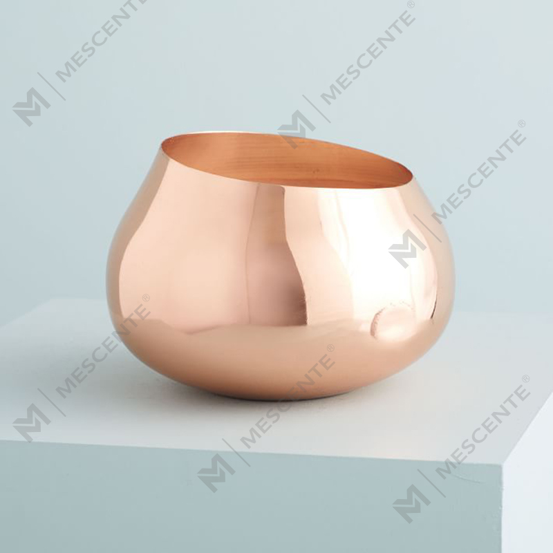 hurtowa kolorowa luksusowa marka prywatna Angled Metal Round świece zapachowe