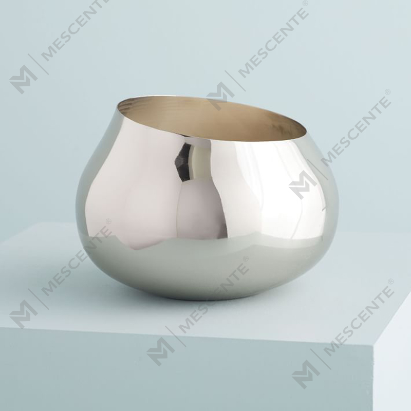 hurtowa kolorowa luksusowa marka prywatna Angled Metal Round świece zapachowe
