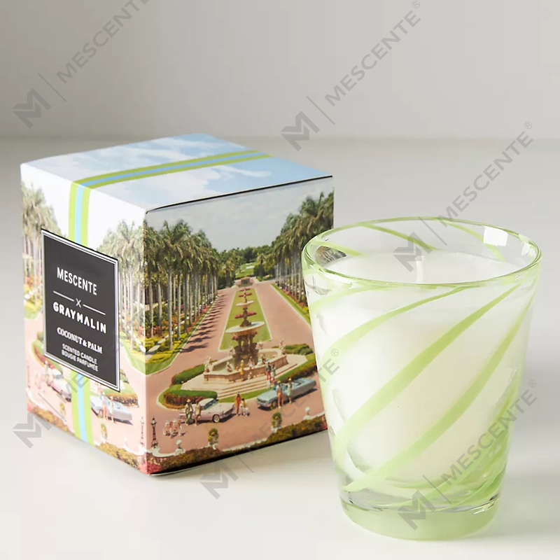 M&Scent Luxury White Wosk Sojowy Spersonalizowane Logo Ślubne Świece Zapachowe