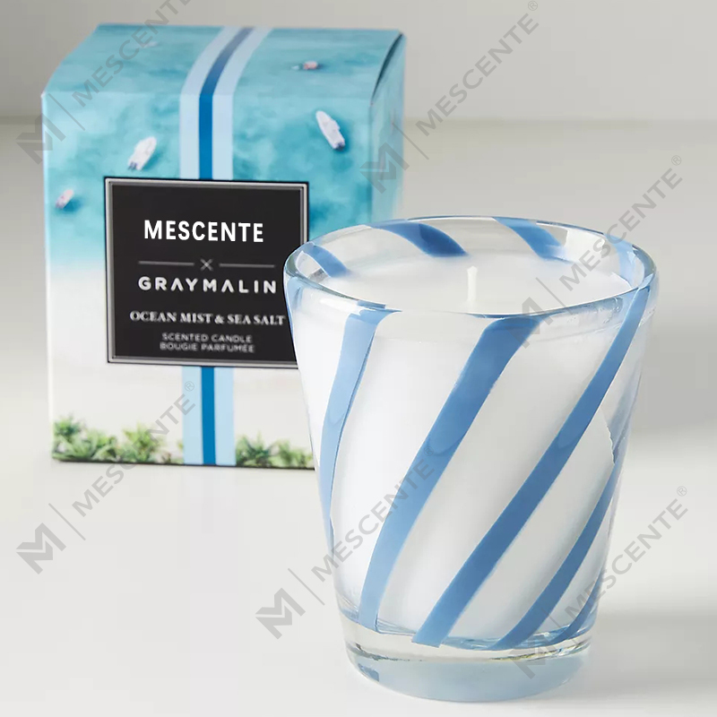 M&Scent Luxury White Wosk Sojowy Spersonalizowane Logo Ślubne Świece Zapachowe