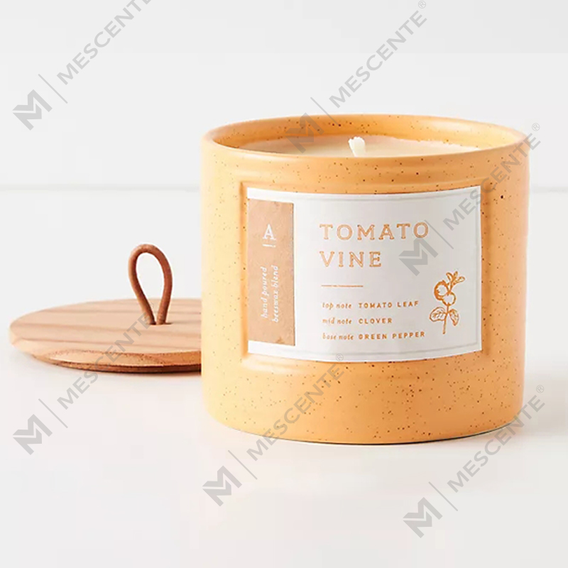 M&Scent Private Label Kolorowe słoiki ceramiczne Świece zapachowe z wosku sojowego Chic