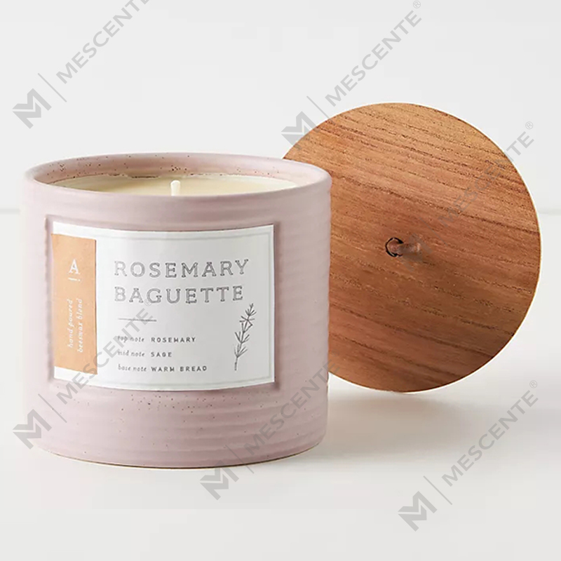 M&Scent Private Label Kolorowe słoiki ceramiczne Świece zapachowe z wosku sojowego Chic