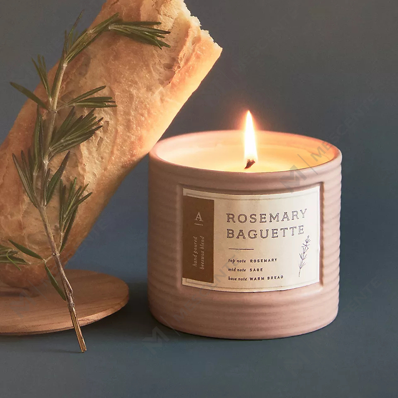 M&Scent Private Label Kolorowe słoiki ceramiczne Świece zapachowe z wosku sojowego Chic