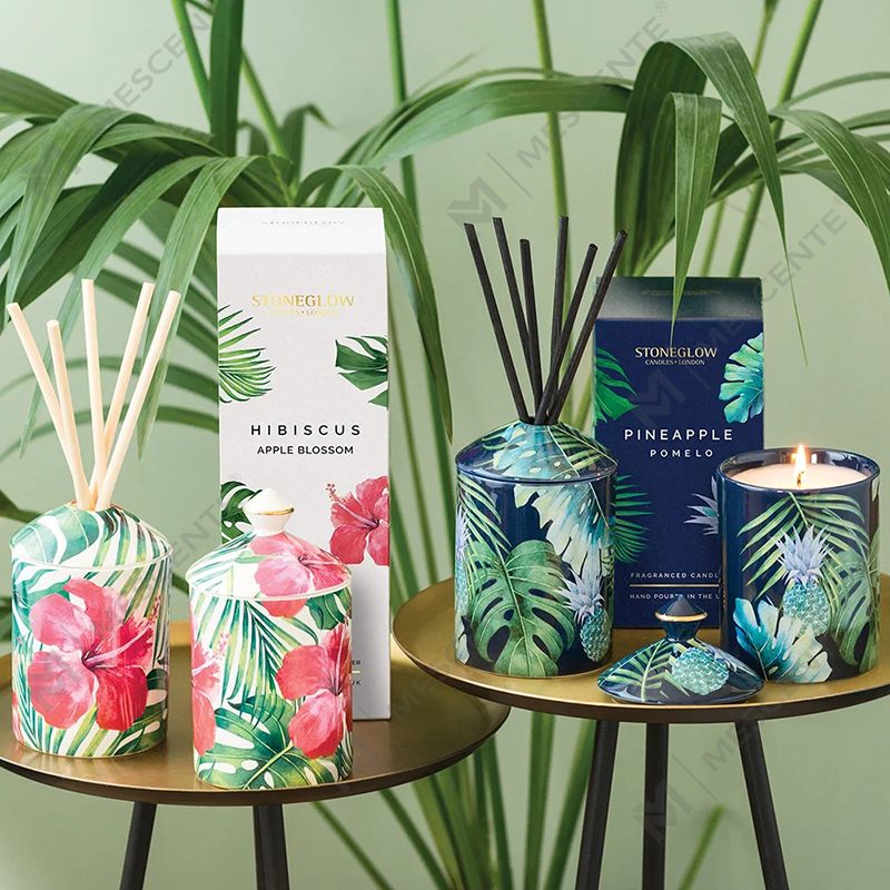 Świeca szklana M&Scent Special Design Color Urban Botanics ze składanym pudełkiem