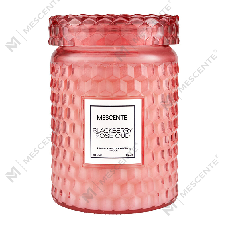M&Scent Niestandardowa świąteczna dekoracja Blackberry Rose Oud Icon Świeca