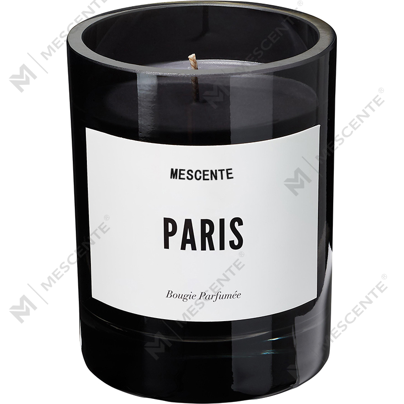 M&Scent Hurtownia luksusowych świec zapachowych marki własnej, czarne, spersonalizowane logo