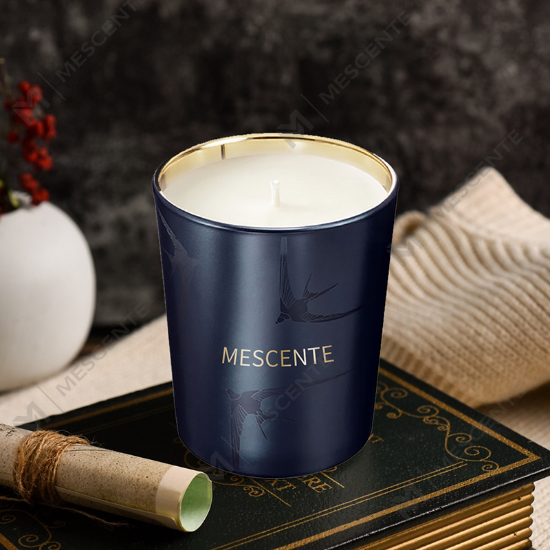 M&Scent Ręcznie robiona, luksusowa świeca zapachowa ze szklanym świecznikiem w kształcie wanilii z kryształkami