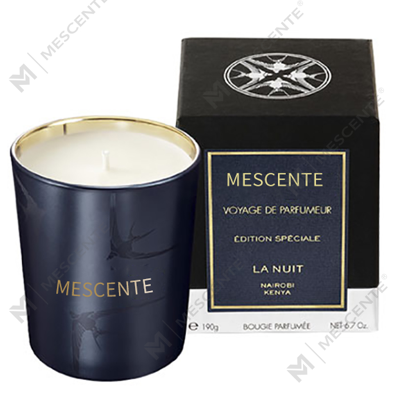 M&Scent Ręcznie robiona, luksusowa świeca zapachowa ze szklanym świecznikiem w kształcie wanilii z kryształkami