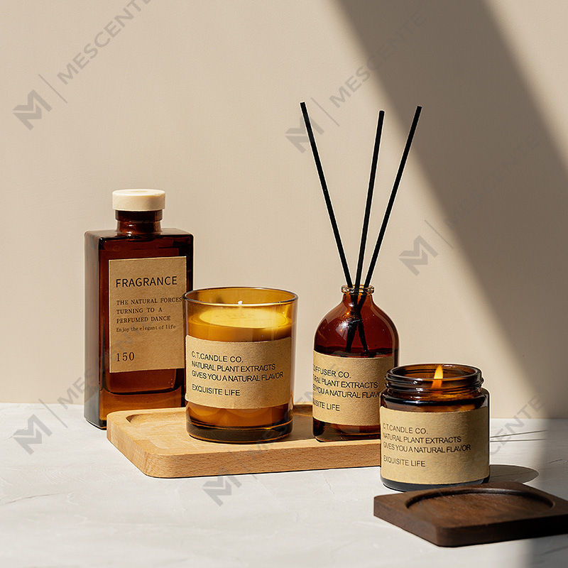 M&Scent luksusowy zestaw dekoracyjny dyfuzor trzcinowy i świeca zapachowa w pudełku