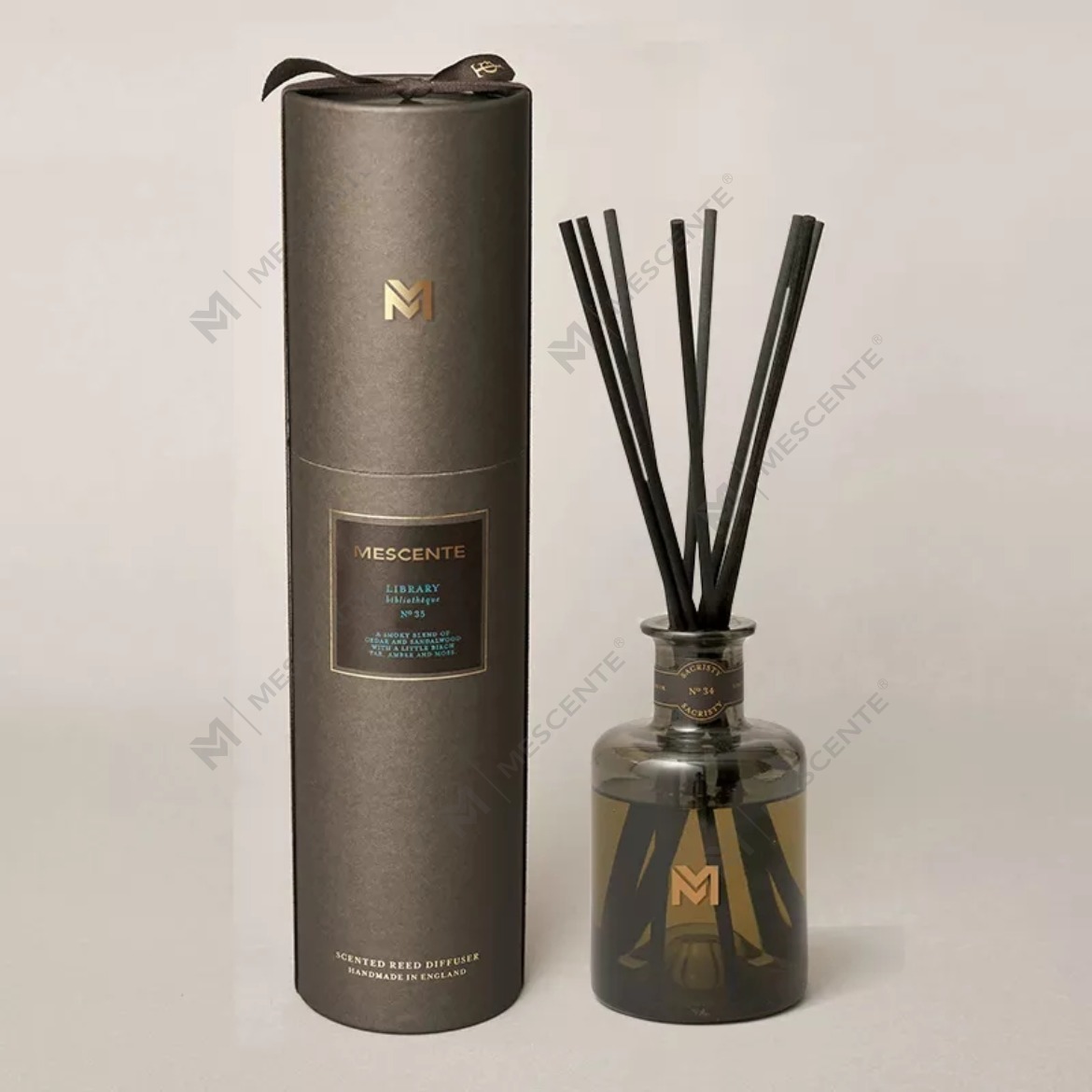 M&Scent hurtowy luksusowy dyfuzor w czarnej butelce 500ml Dyfuzor zapachowy z trzciny z pudełkiem upominkowym