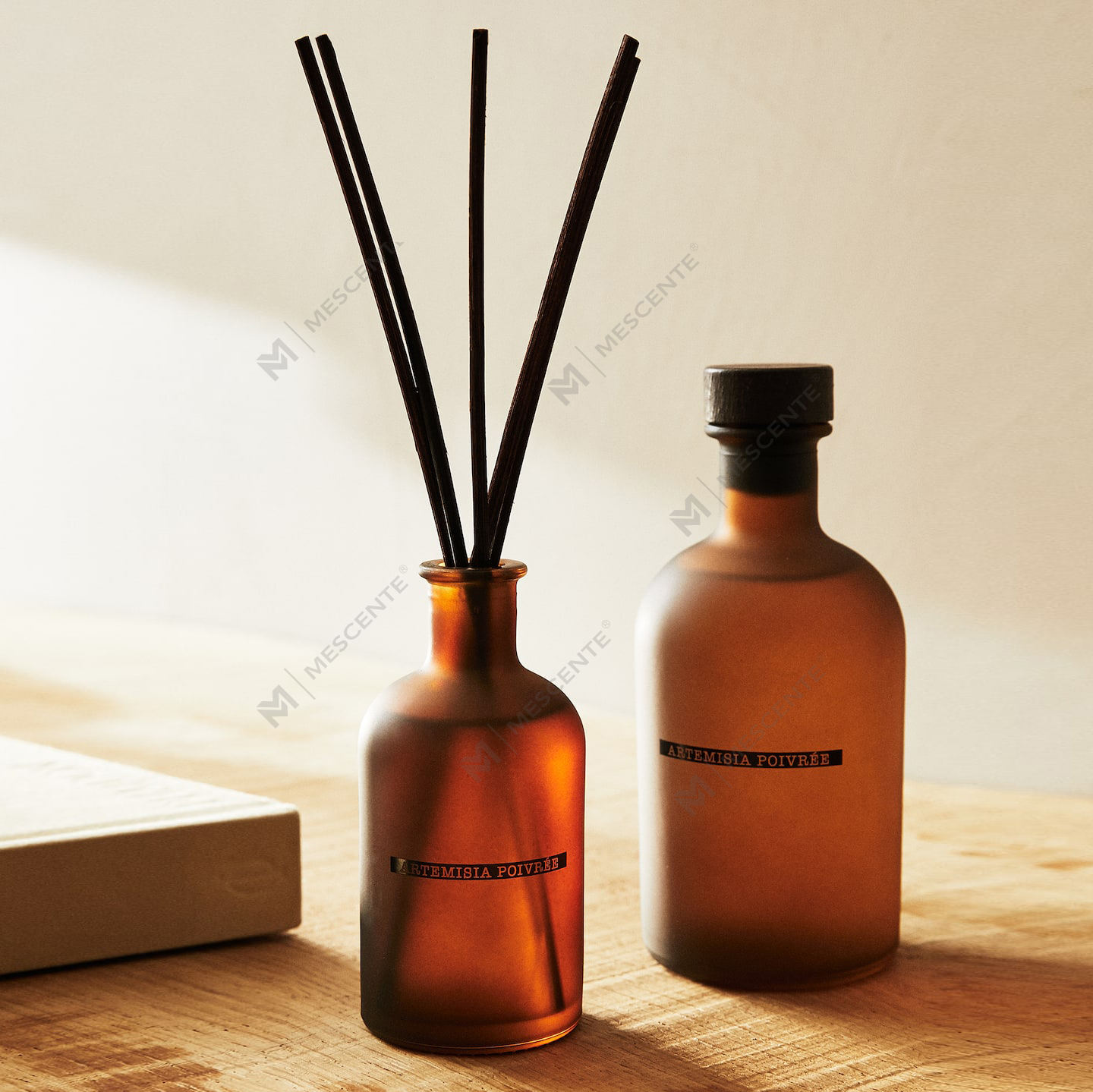 Luksusowa duża czarna matowa butelka 50 ml 300 ml suszony kwiat kwiatowy aromat olejek eteryczny dyfuzor z trzciny zestaw olejków luzem